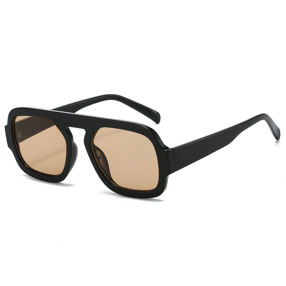 Pilot Sunglasses Stylish Oval Frame UV400 Protection