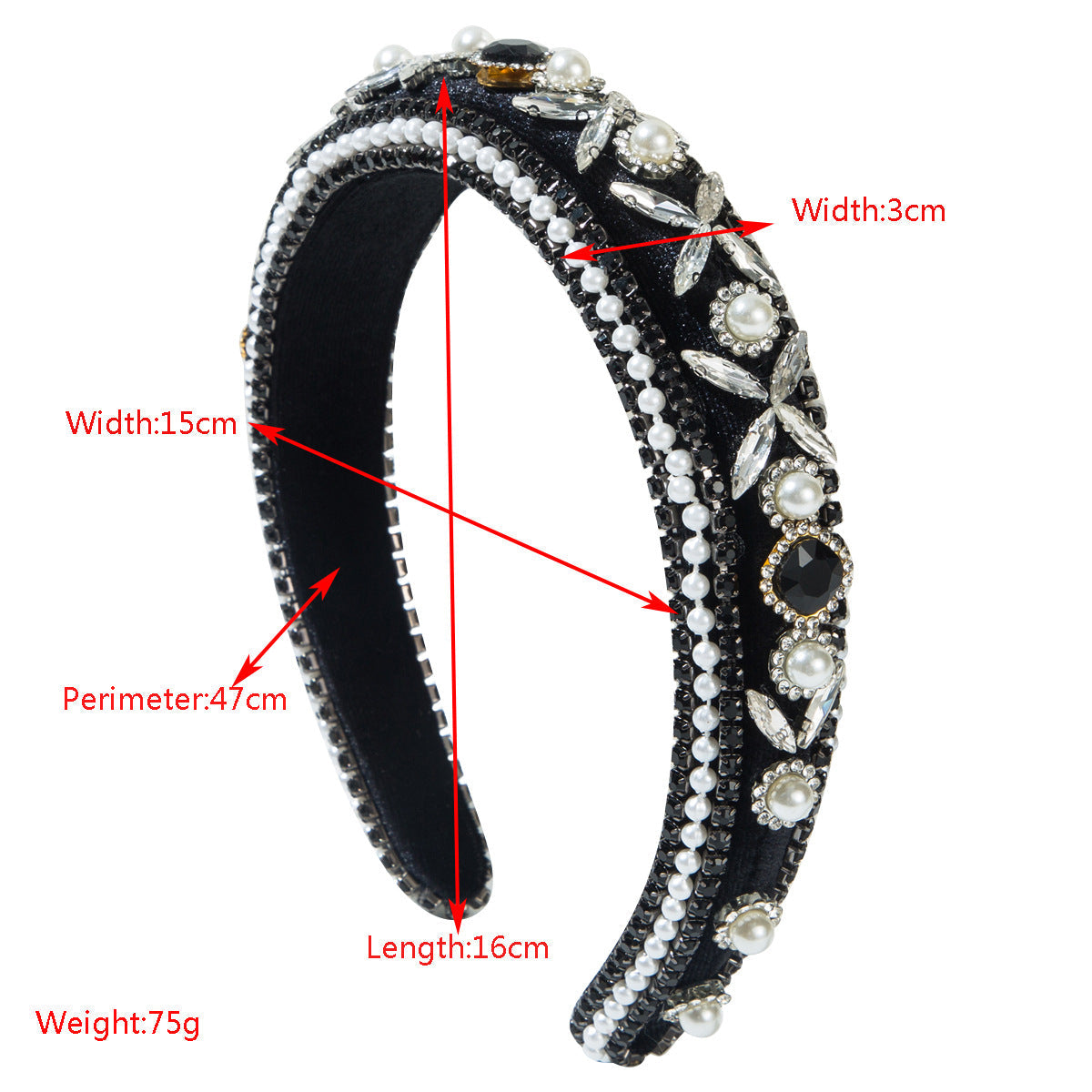 Baroque Vintage Wide Headband Elegant Hair Accessory