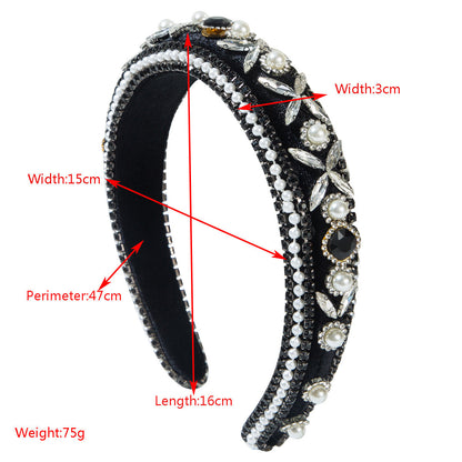 Baroque Vintage Wide Headband Elegant Hair Accessory