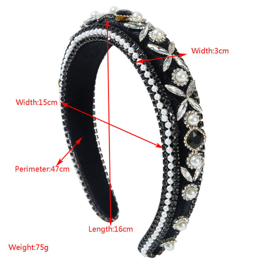 Baroque Vintage Wide Headband Elegant Hair Accessory