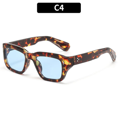 Retro Square Hip-Hop Sunglasses Fashionable Outdoor UV400 Protection