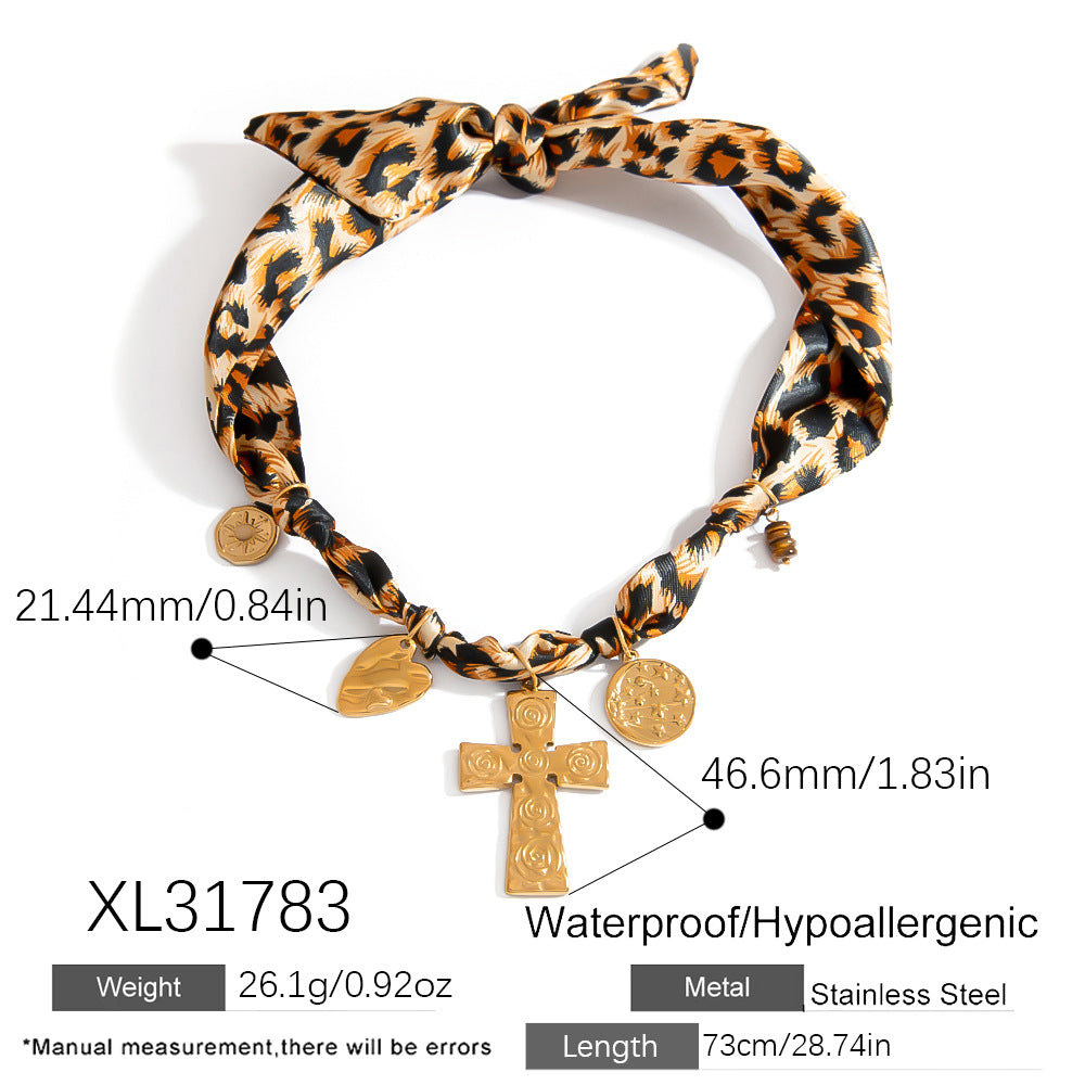 Dopamine Sunflower Pendant Necklace and Bracelet Set - Stainless Steel
