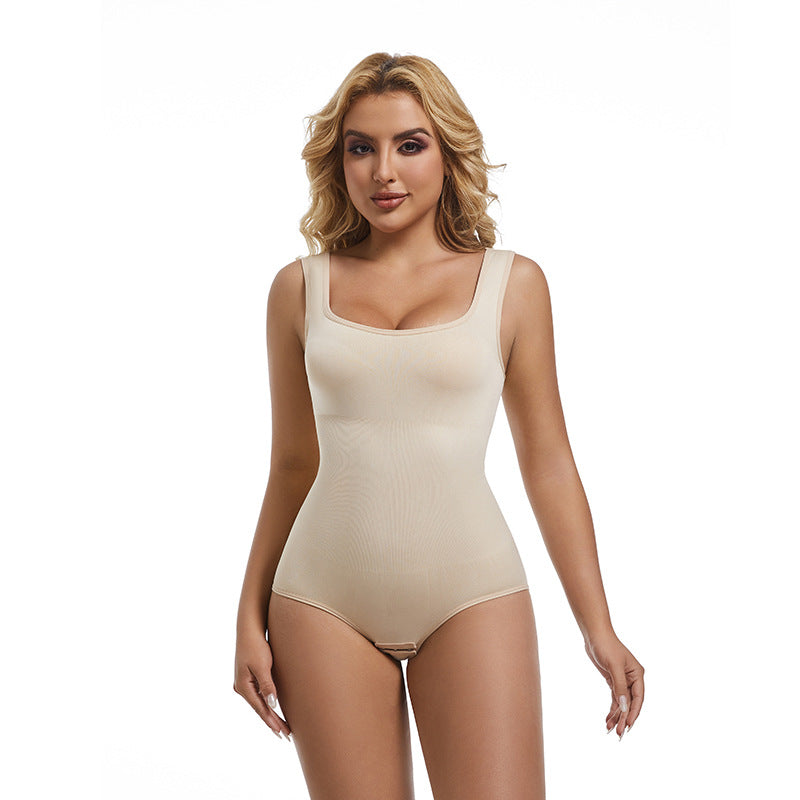 Seamless Square Neck Body Shaper Bodysuit