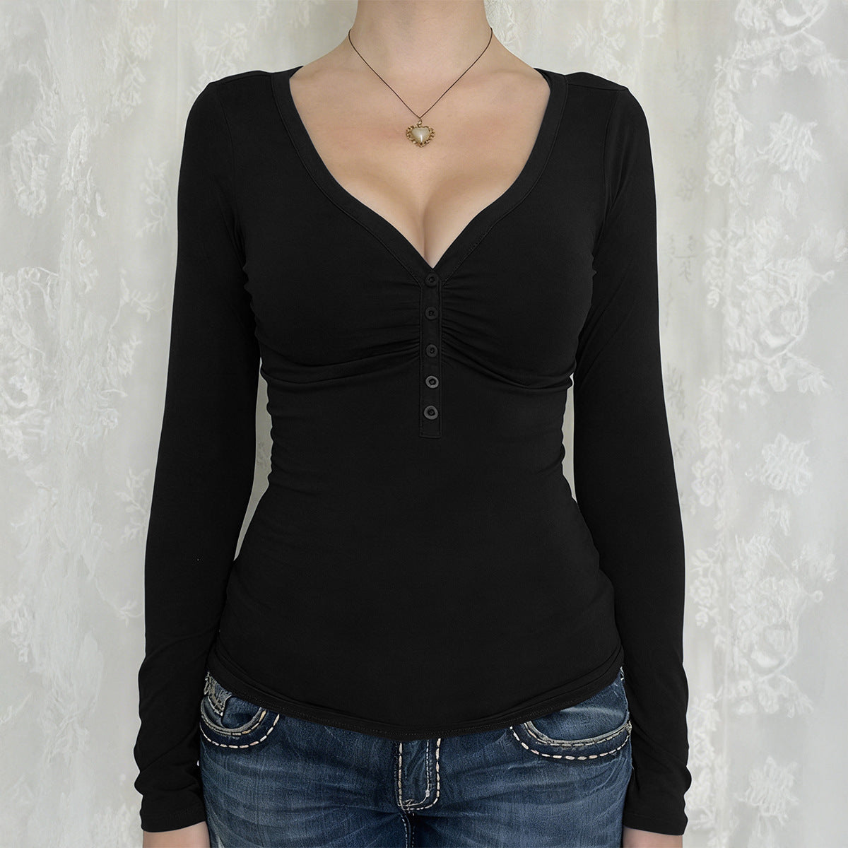 Y2K Style Long Sleeve T-Shirt for Women