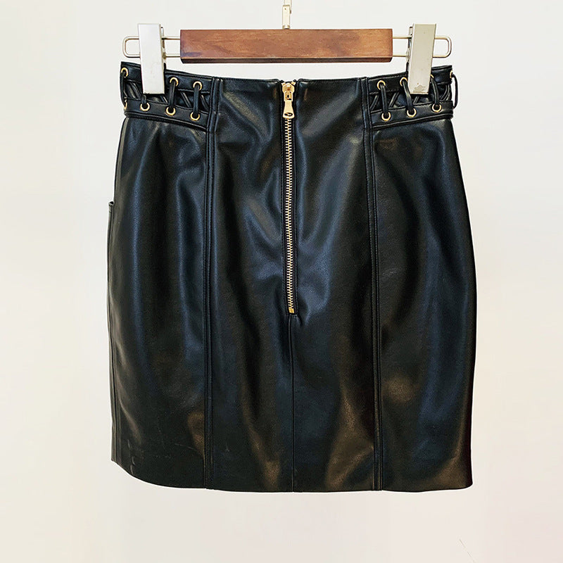 PU Leather Fitted Short Jacket