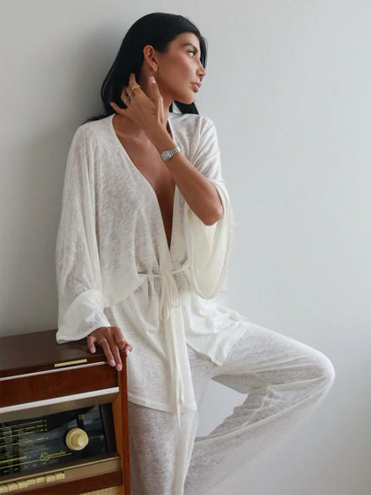 Lazy Style Modal Pajama Set for Women - Cozy Casual Loungewear