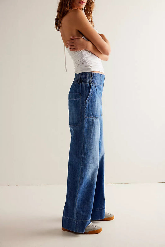 Casual Low-Waist Loose Jeans