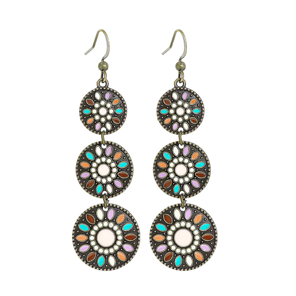 Trendy European & American Long Geometric Drop Earrings