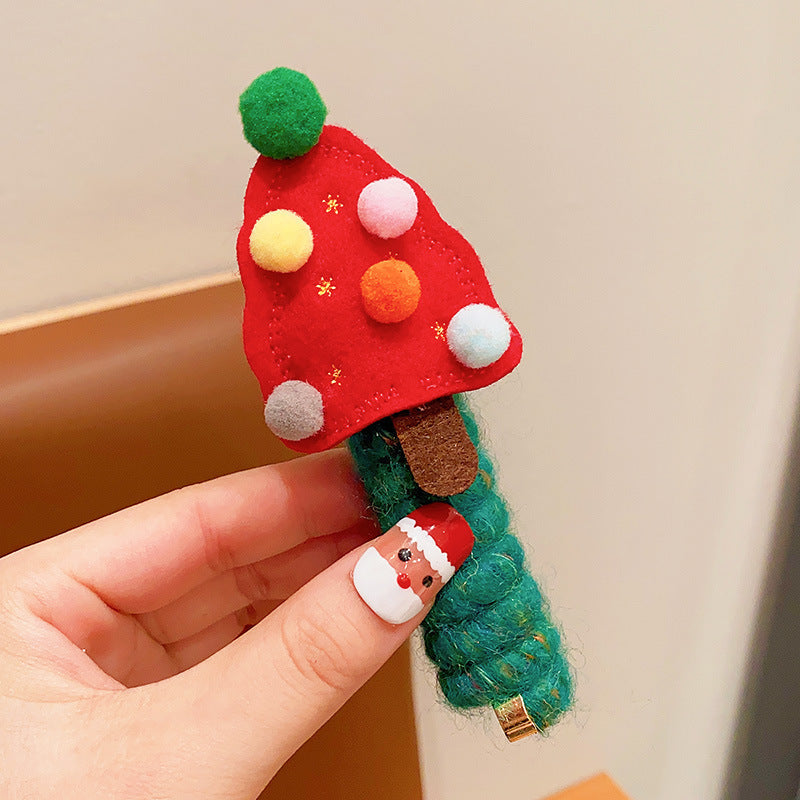 Cute Reindeer Christmas Ponytail Holder Hair Tie