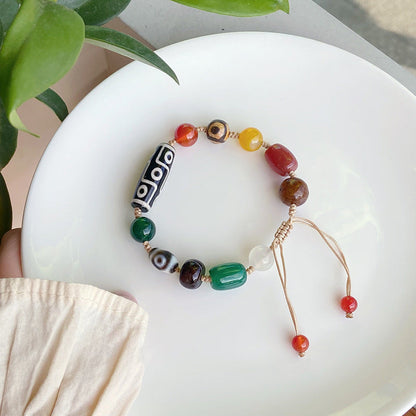 Tibetan Ethnic Style Agate Hand String Temple Cultural And Creative  Bracelet
