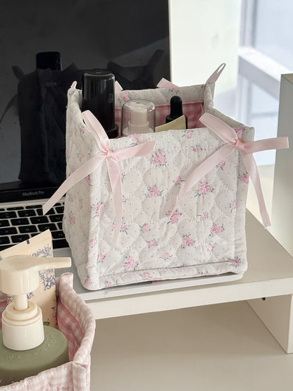 Sweetheart Lace Square Storage Bins Trendy Home Decor