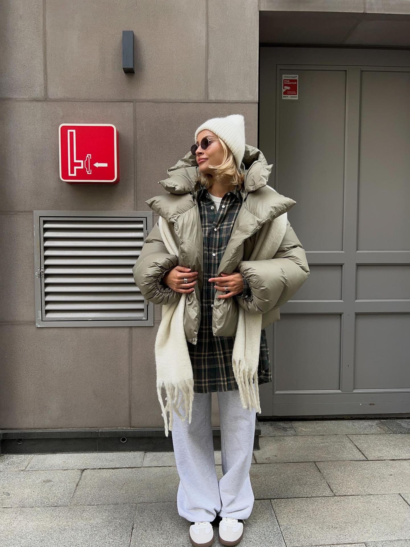 Women's Trendy Hooded Puffer Jacket Casual Street Style