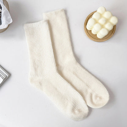 Mid-Calf Wool Socks Soft Comfortable Antibacterial