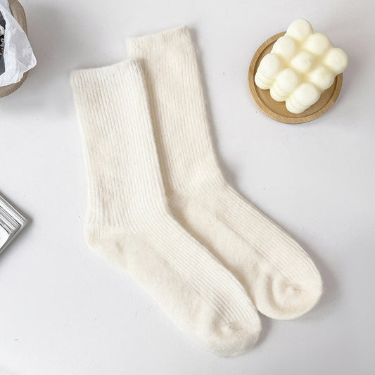 Mid-Calf Wool Socks Soft Comfortable Antibacterial
