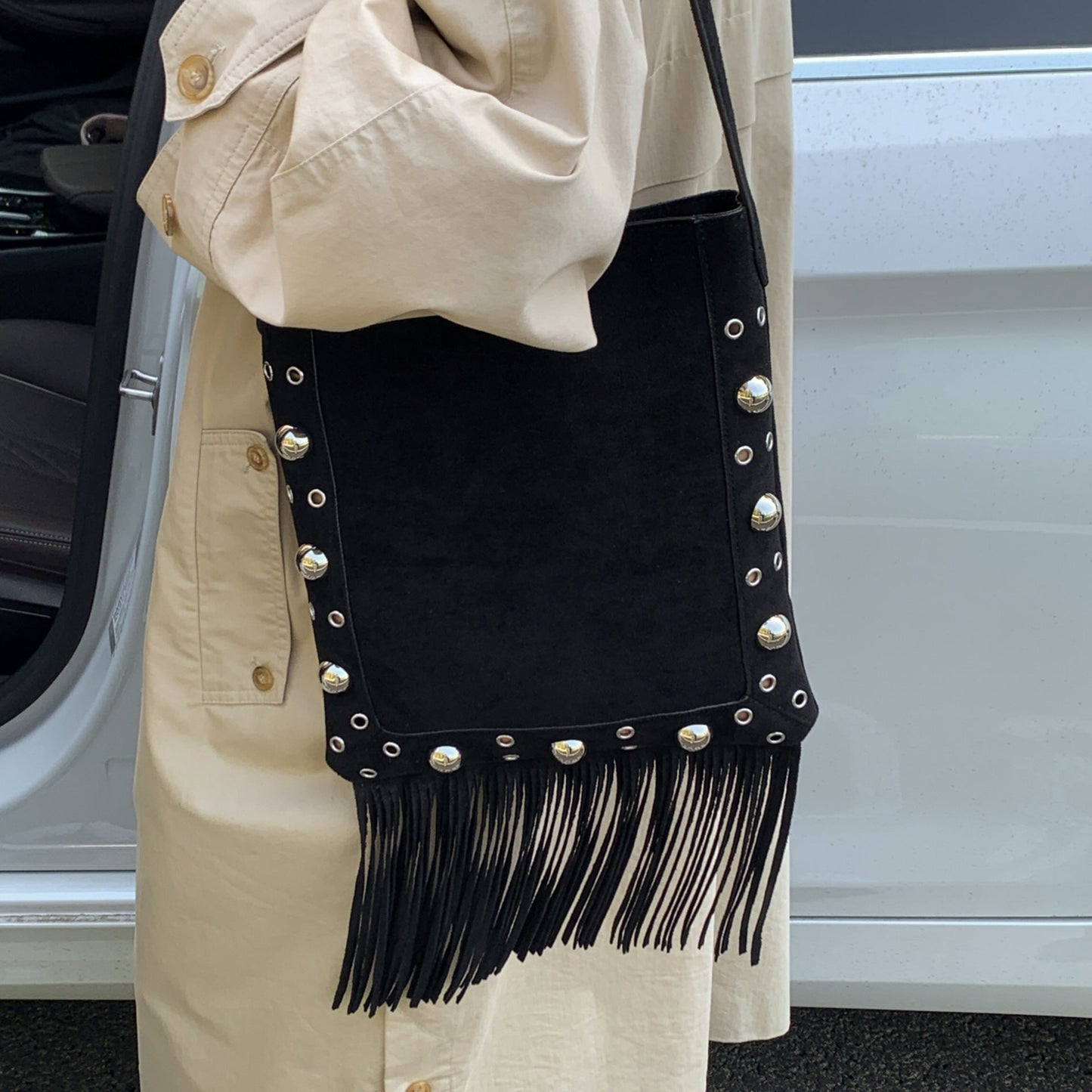 Bohemian Fringe Phone Bag Stylish Crossbody Purse