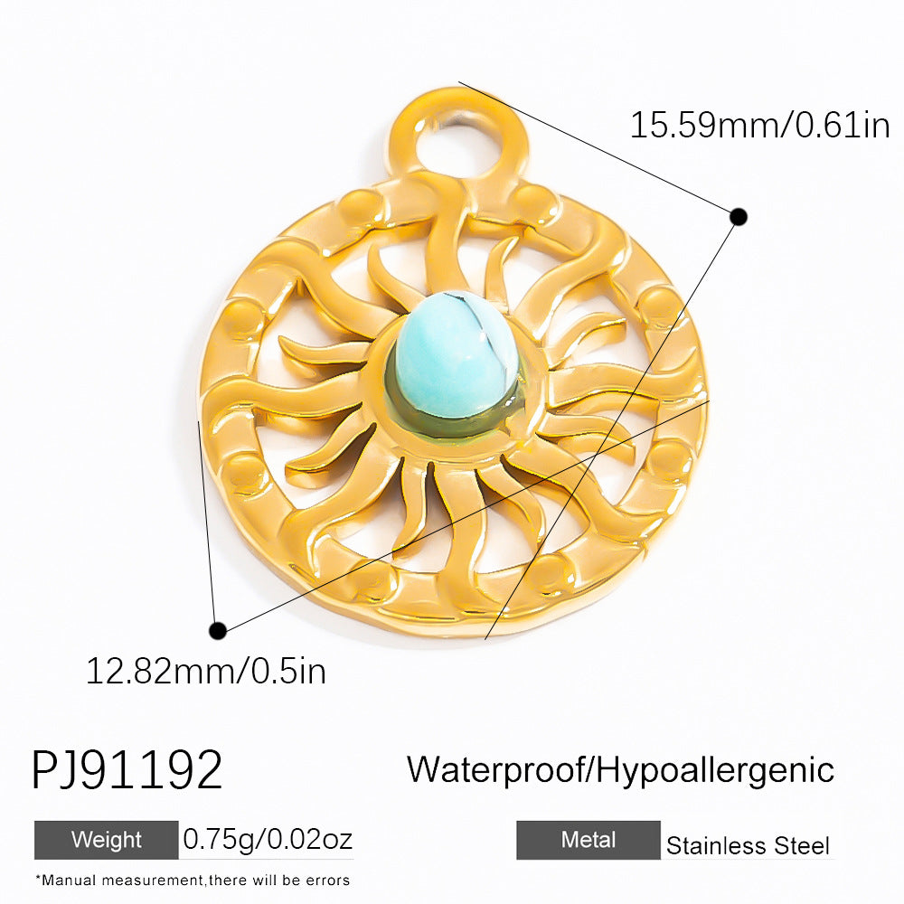 Trendy DIY Jewelry Accessories Heart Shaped Pendant Necklace and Bracelet Set