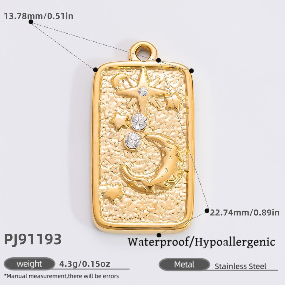 Minimalist DIY Jewelry Accessories Stainless Steel Necklace Pendant