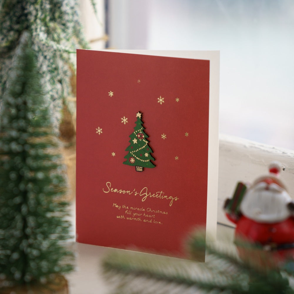 Cute Cartoon Print Christmas Greeting Card