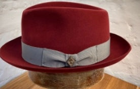 Stylish Wool Fedora Hat Classic British Wide-Brimmed Felt Hat