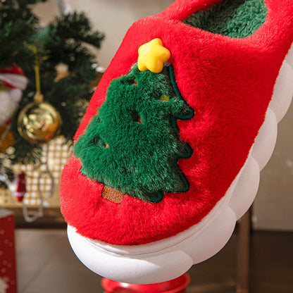 Cute Plush Cartoon Christmas Winter Slippers