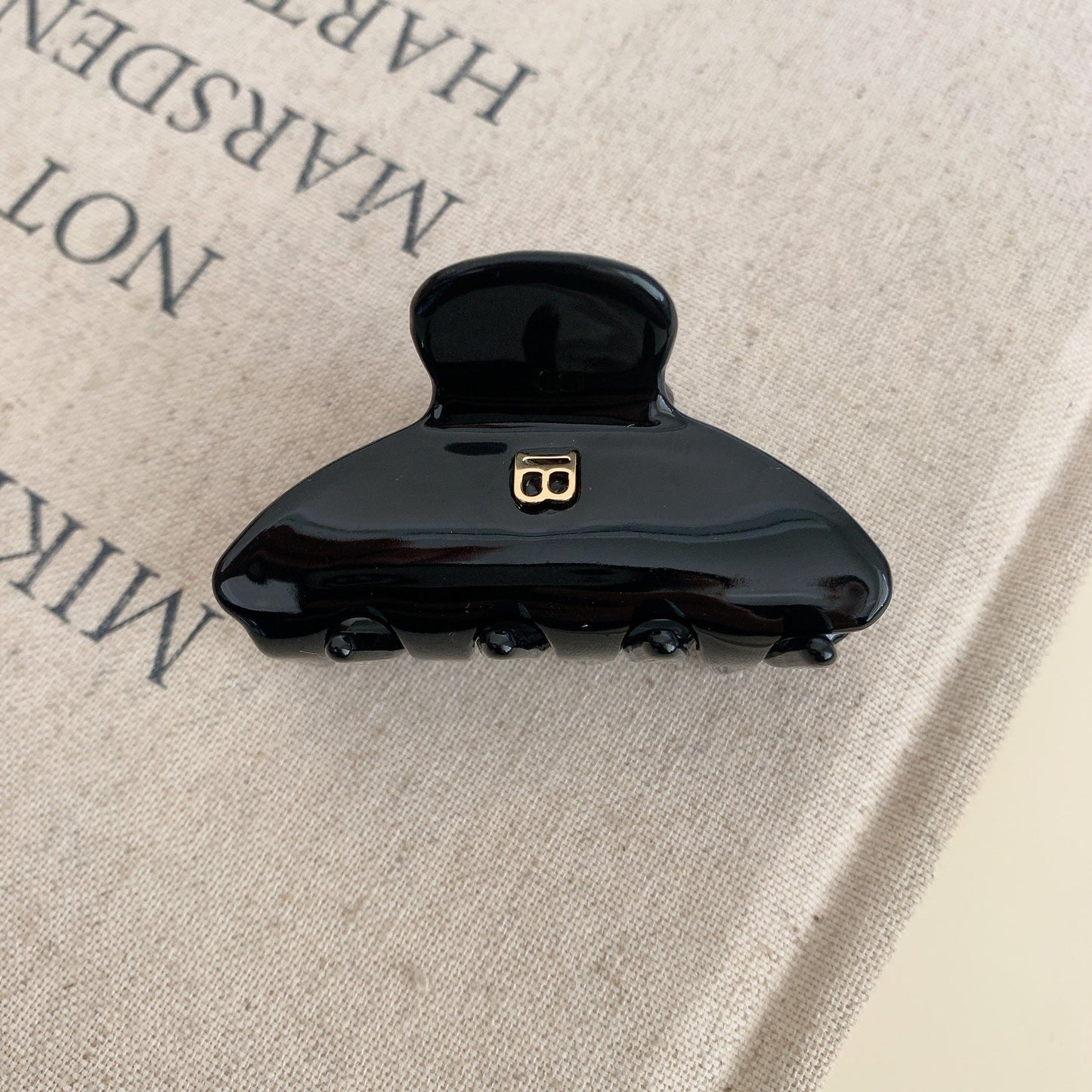 Simple Letter Acetate Hair Claw Clip