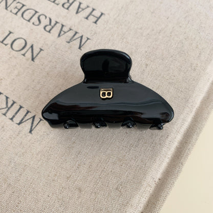 Simple Letter Acetate Hair Claw Clip