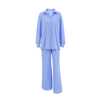 Trendy Striped Tops and Pants Sets
