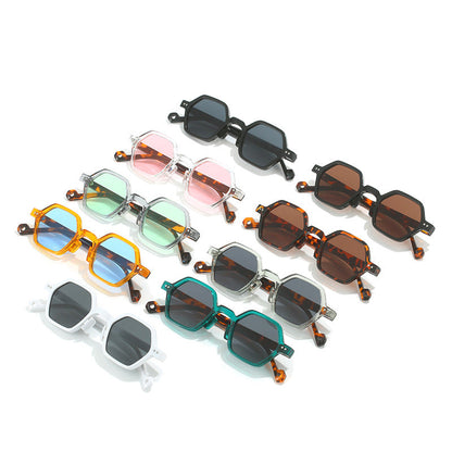 Trendy Polygon Sunglasses with UV400 Protection