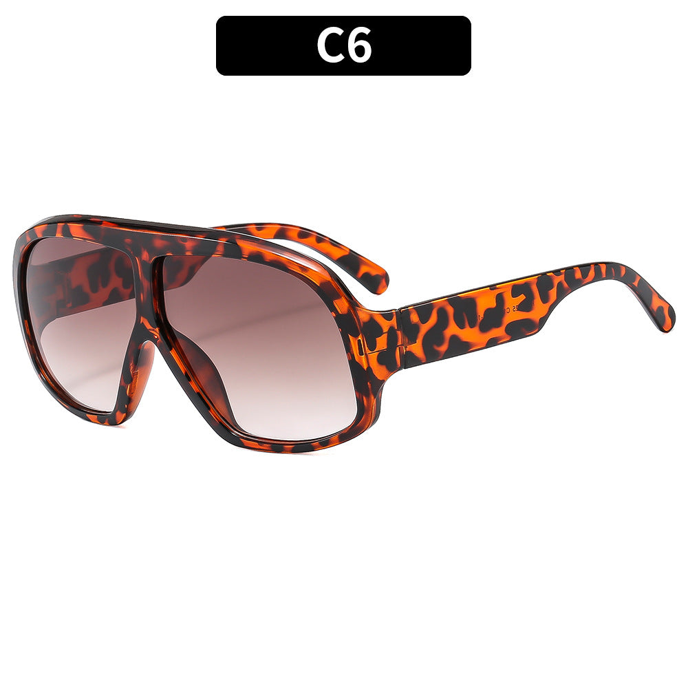 Retro Oversized Sunglasses Trendy Outdoor Shades for Women