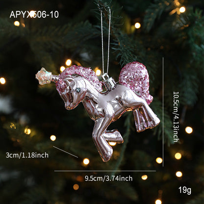 Sparking Cartoon Pendant Christmas Hanging Ornament