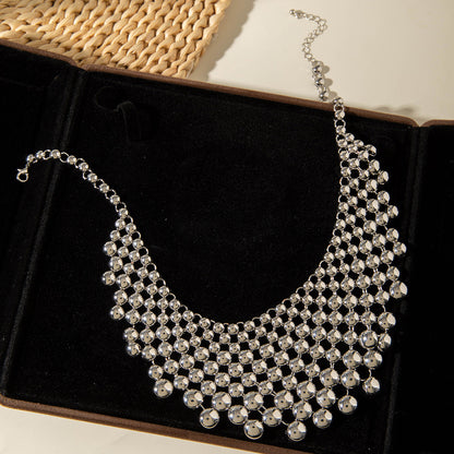 Trendy Geometric Metal Choker Necklace