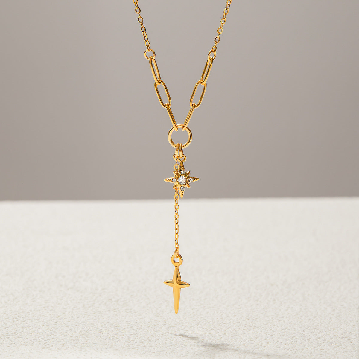 Chic Gold Plated Stainless Steel Choker Necklace