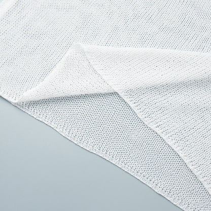 Minimalist Solid Color Knitted Hollow Out Top
