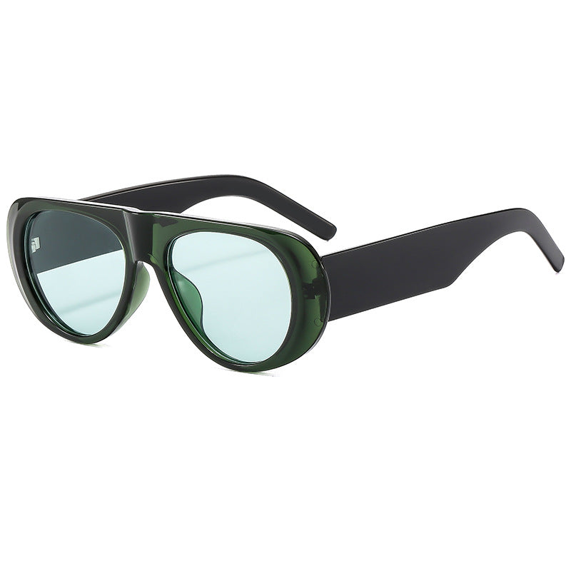 Fashionable Oval High-End Casual UV400 Sunglasses