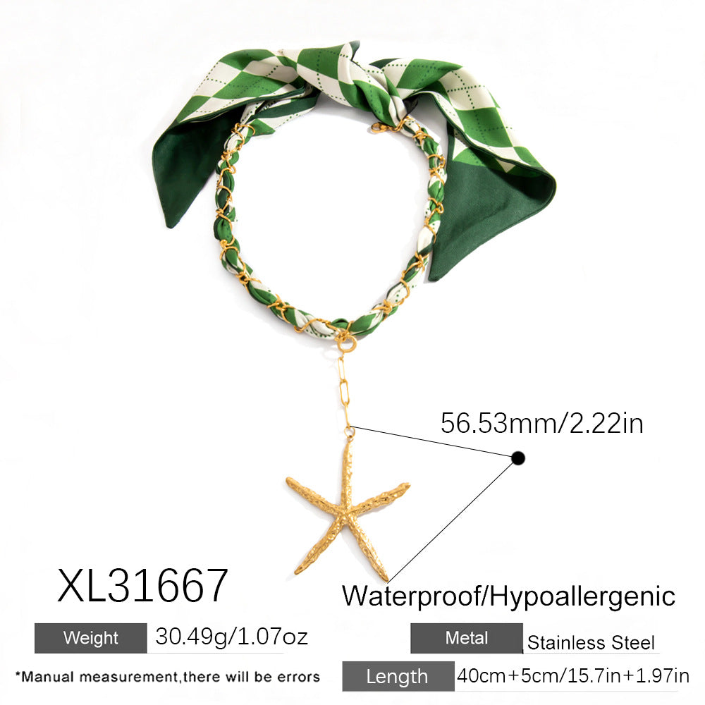 Dopamine Sunflower Pendant Necklace and Bracelet Set - Stainless Steel