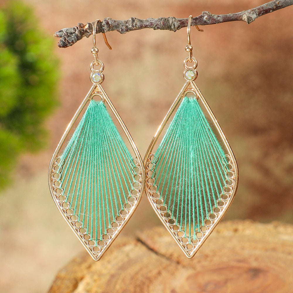 Trendy Tassel Drop Earrings Vintage Boho Statement Jewelry