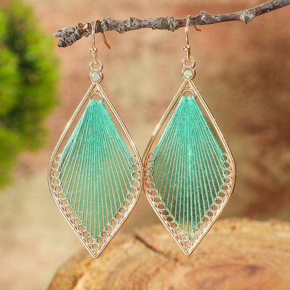 Trendy Tassel Drop Earrings Vintage Boho Statement Jewelry