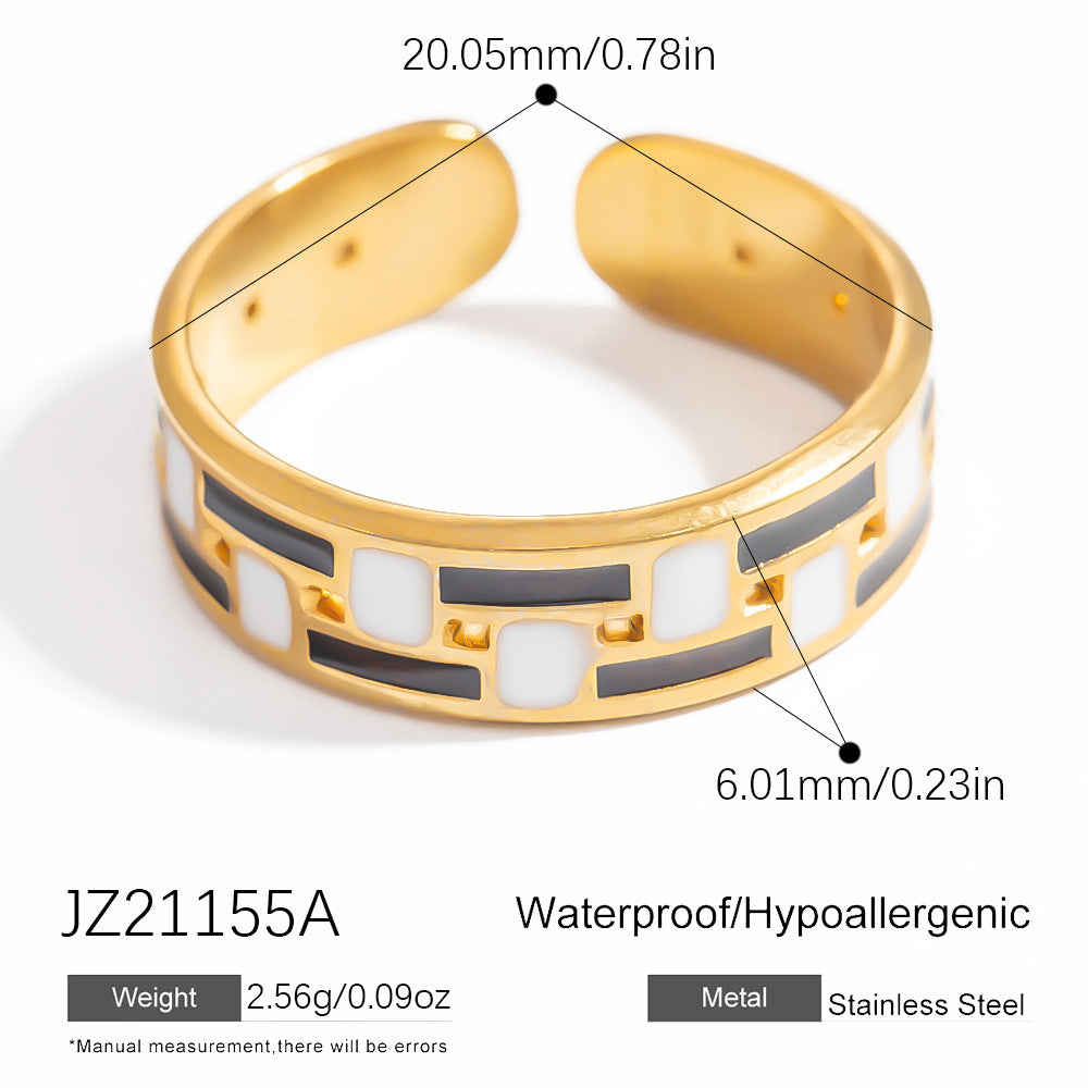 Trendy Open-Style Titanium Steel Rings for Women