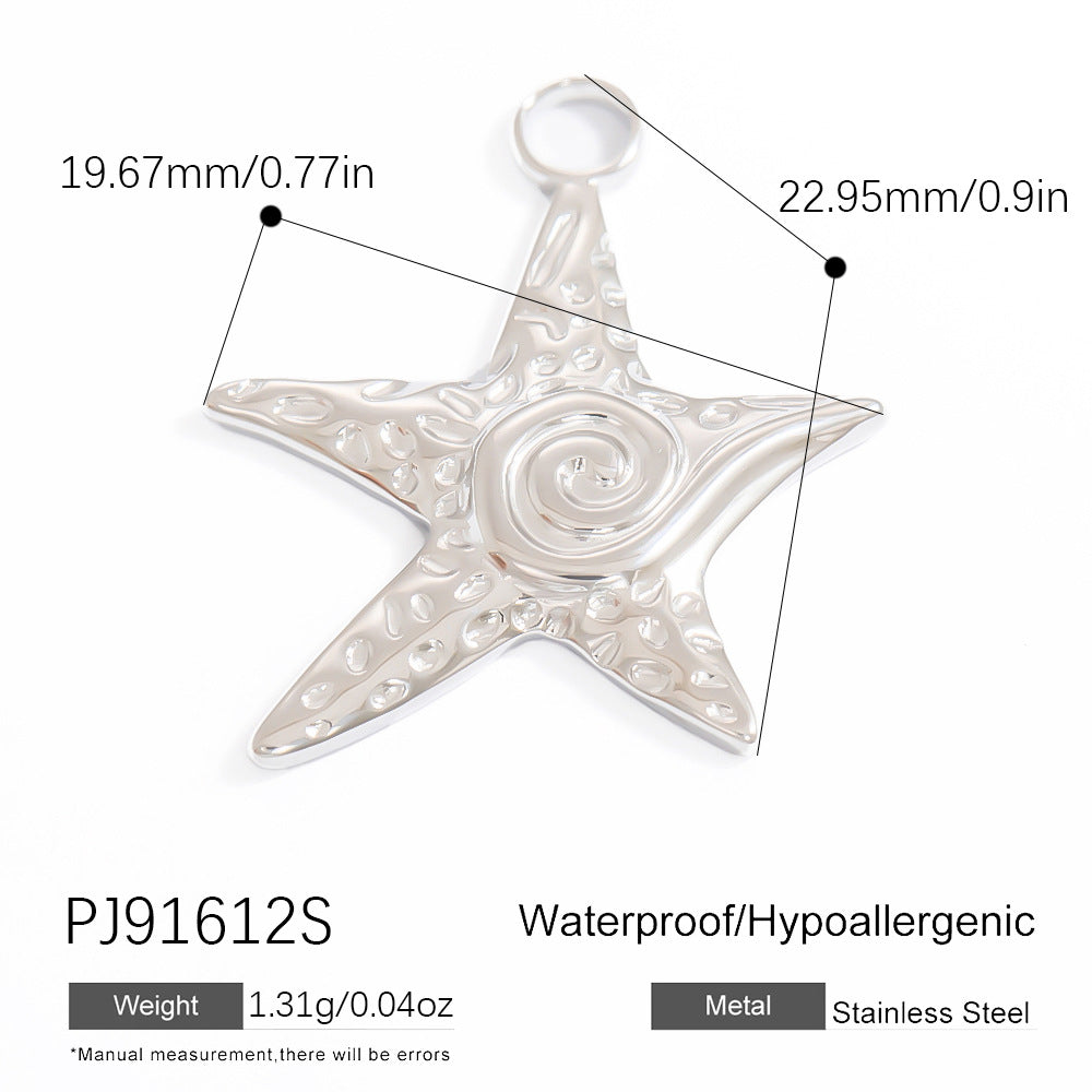 Stylish Steel Color Pendant Necklace Minimalist Design