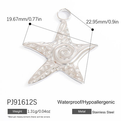 Stylish Steel Color Pendant Necklace Minimalist Design