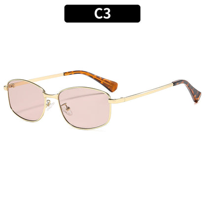 Metal Y2K Trendy Sunglasses Stylish UV400 Protection