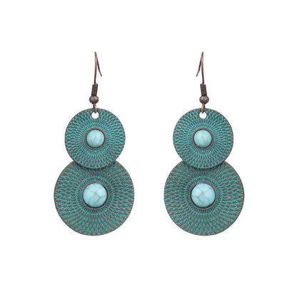Geometric Handmade Tassel Earrings Retro Bohemian Accessories