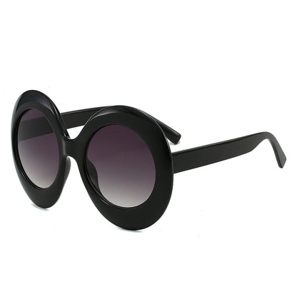 Oversized Oval Sunglasses Stylish Hip-Hop Alien Shades