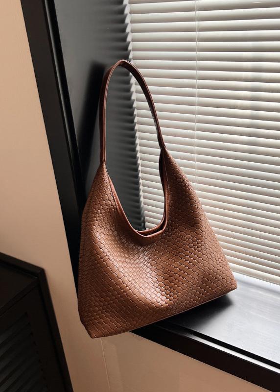 Woven Texture Hobo Shoulder Bag Soft Material