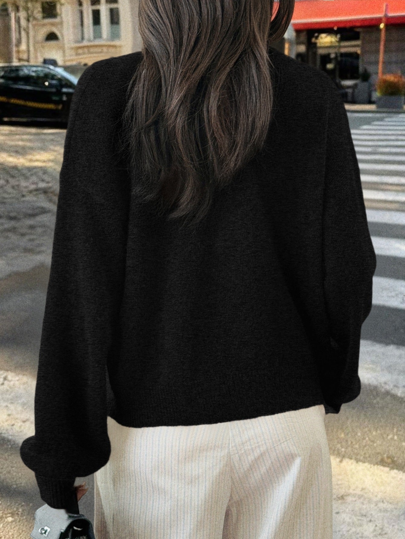 Minimalist Long Sleeve Button Down Knit Cardigan