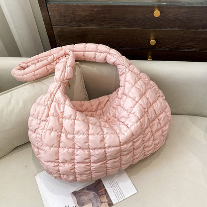 Chic Cloud Shoulder Bag Stylish Large Capacity Nylon Tote