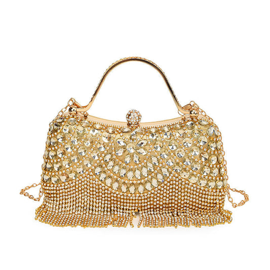 Tassel Rhinestone Chain Party Handbag