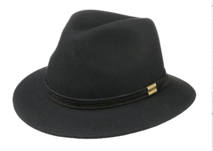 Classic Wool Fedora Hat Stylish Autumn/Winter Hat