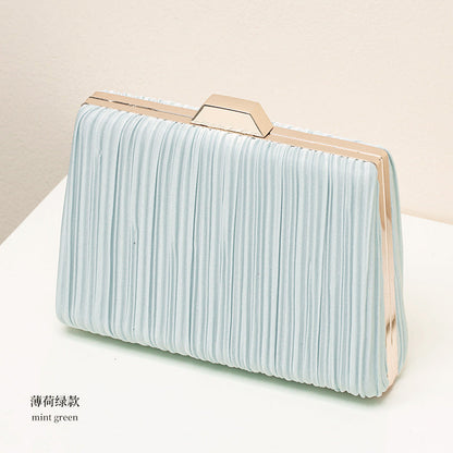Elegant Women's Evening Crossbody Bag with Ruffled Pattern