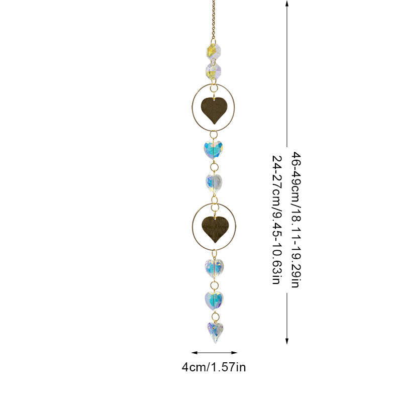 Colorful Sun Moon Hanging Crystal Decoration
